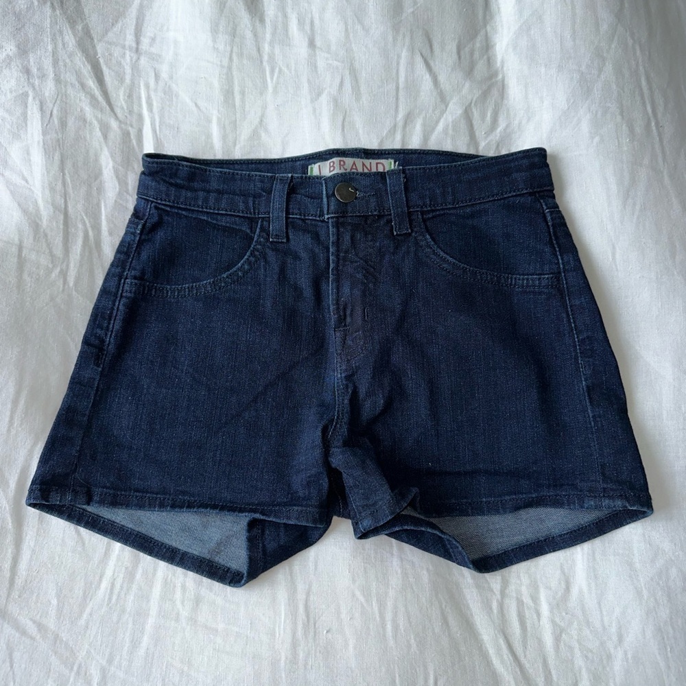 J Brand High Rise Denim Shorts in size 25. Dark wash denim shorts.
